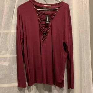 New with tags. Express long sleeve top